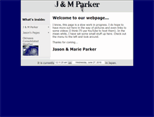 Tablet Screenshot of jandmparker.net
